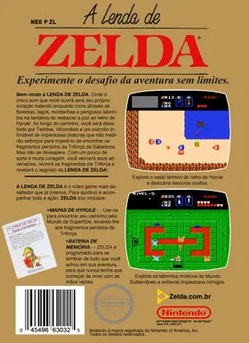 Legend of Zelda, The (USA) (Rev 1) (Virtual Console) box cover back